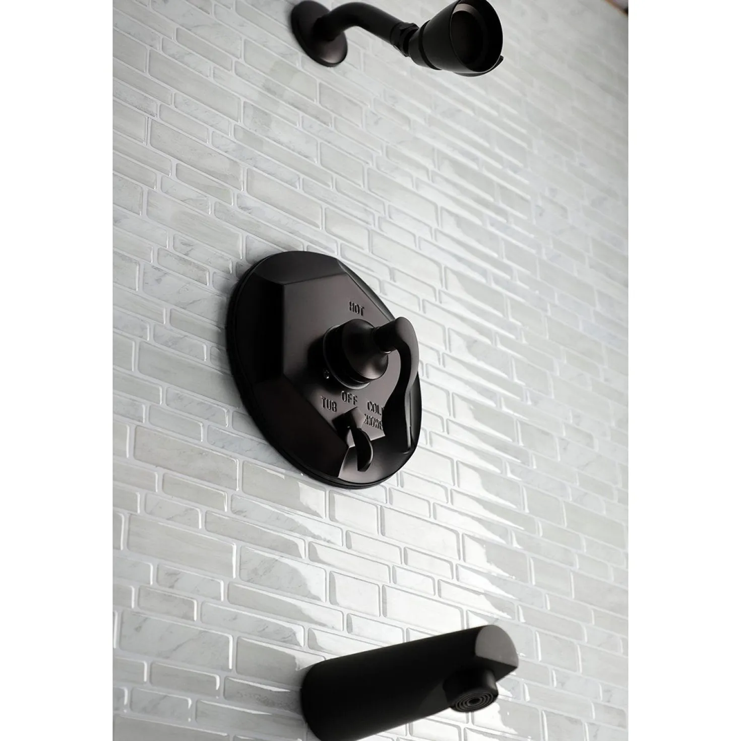Kingston Brass KB463X0DFL-P Tub and Shower Faucet