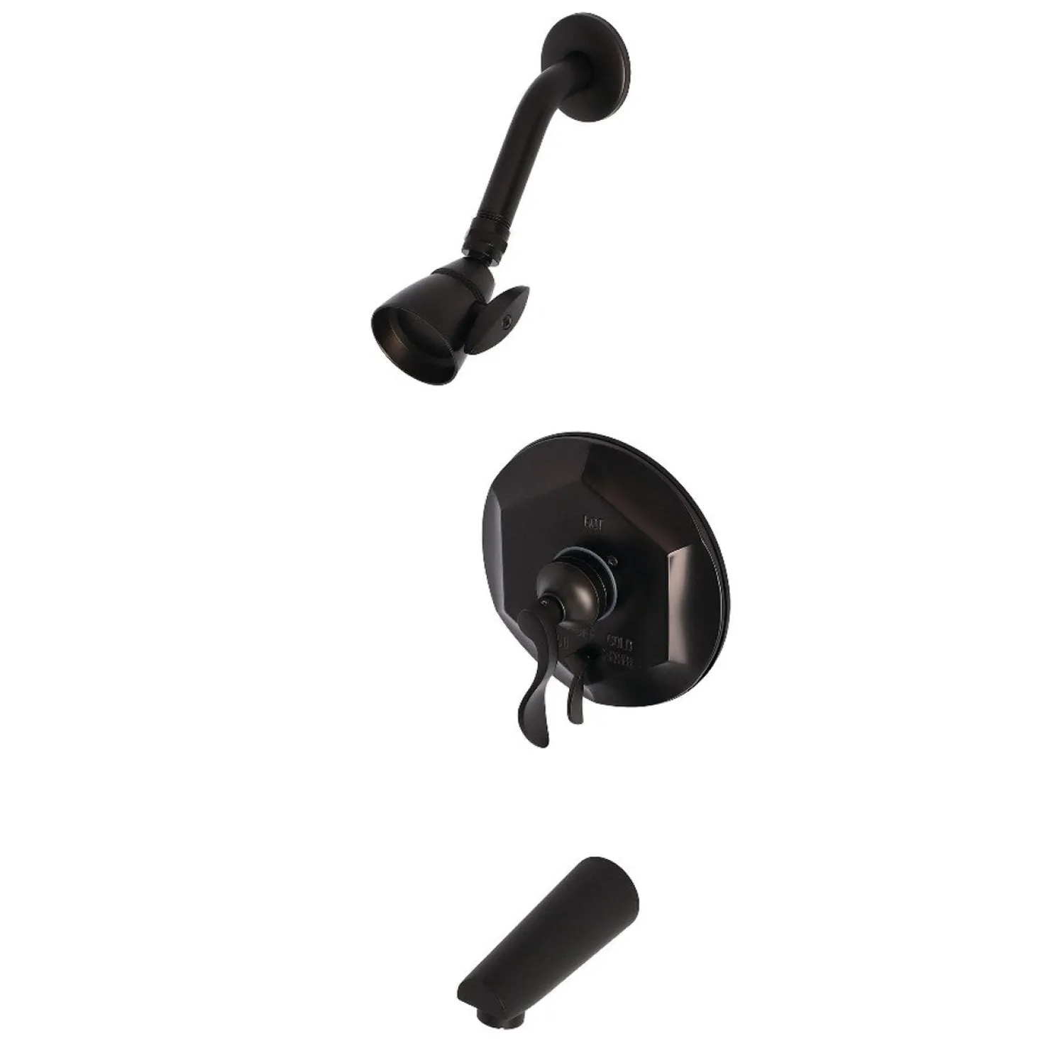 Kingston Brass KB463X0DFL-P Tub and Shower Faucet