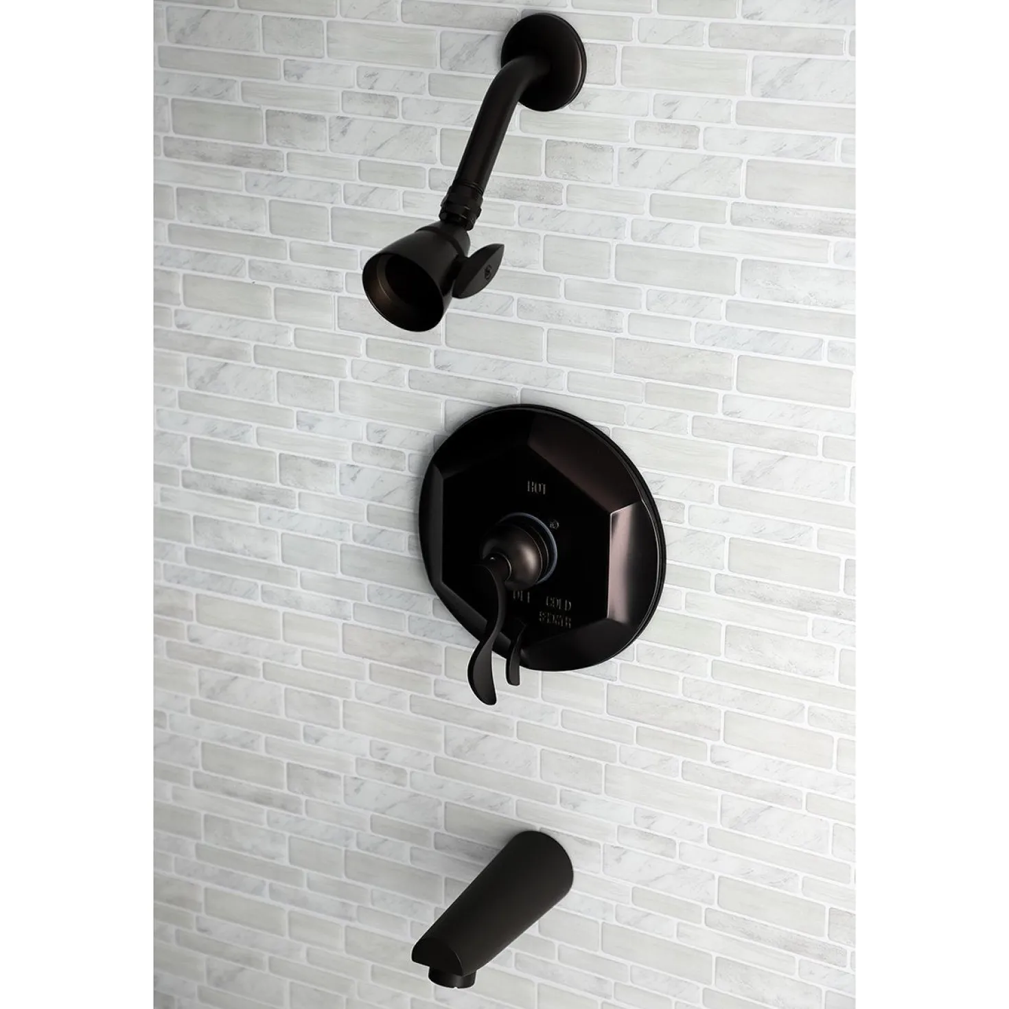 Kingston Brass KB463X0DFL-P Tub and Shower Faucet