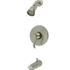 Kingston Brass KB869XDFL-P Tub and Shower Faucet in Brushed Nickel