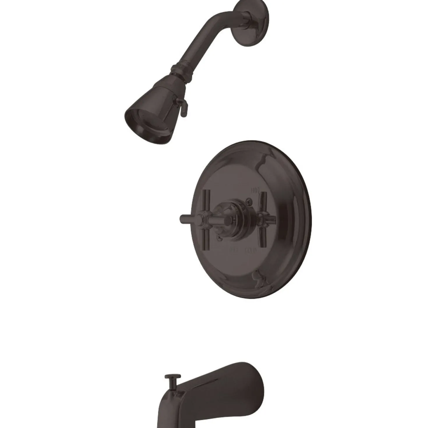 Kingston Brass KB263XEX-P Tub and Shower Faucet