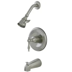 Kingston Brass KB163XNL-P Tub and Shower Faucet in Brushed Nickel