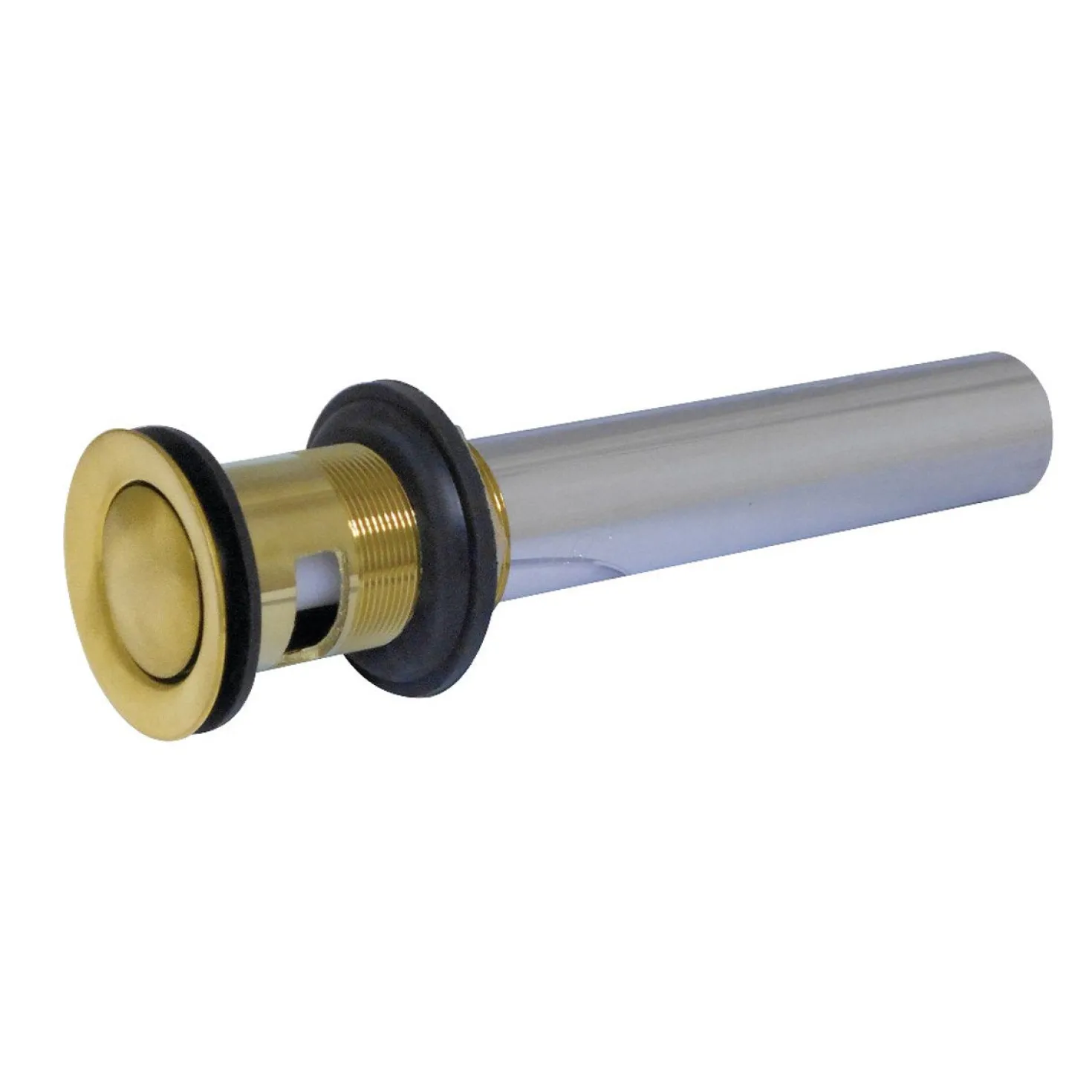 Kingston Brass KB810X-P Push Pop-Up Drain with Overflow