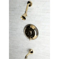 Kingston Brass KB363X0TLH-P Tub and Shower Trim Only Without Handle