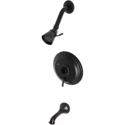 Kingston Brass KB363X0TLH-P Tub and Shower Trim Only Without Handle