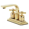 Kingston Brass KB8462ZX Millennium 4-Inch Centerset Bathroom Faucet, Polished Brass