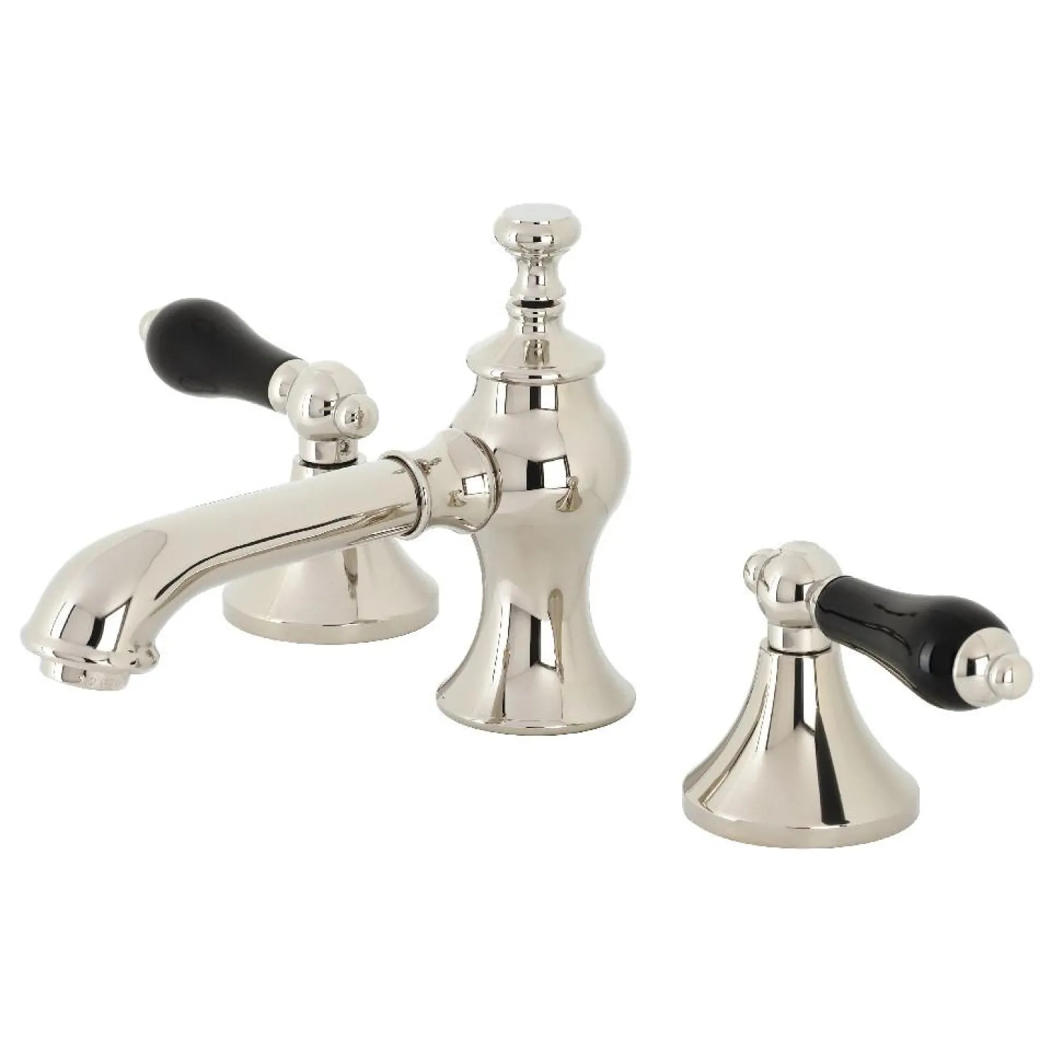 Kingston Brass KC706XPKL-P Duchess Widespread Bathroom Faucet with Brass Pop-Up
