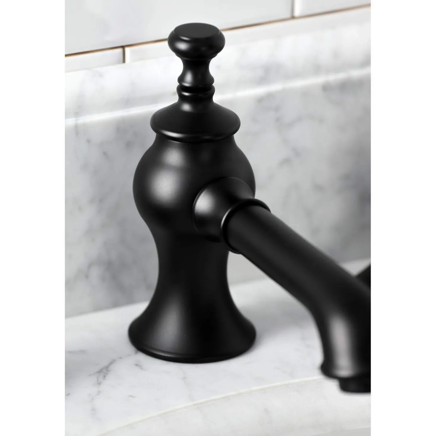Kingston Brass KC706XPKL-P Duchess Widespread Bathroom Faucet with Brass Pop-Up