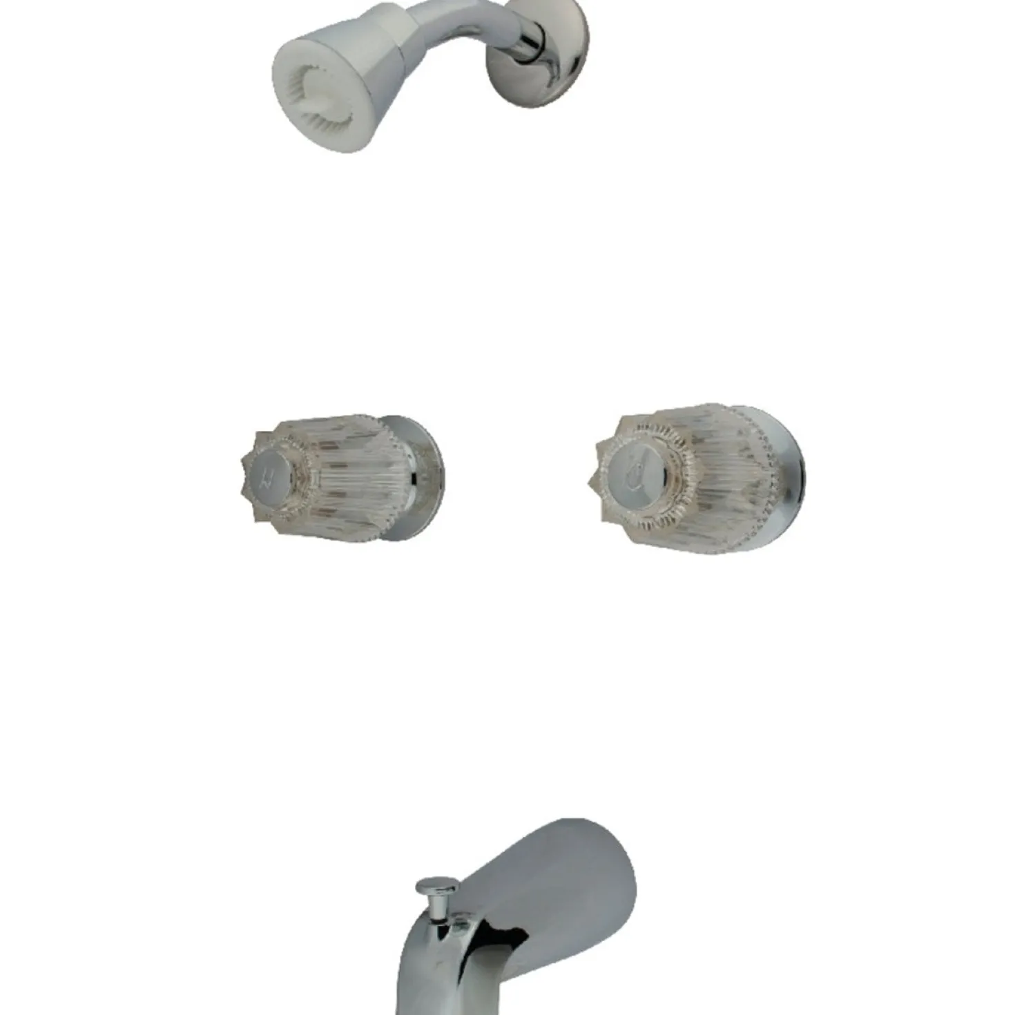 Kingston Brass KF112C Tub and Shower Faucet in Polished Chrome