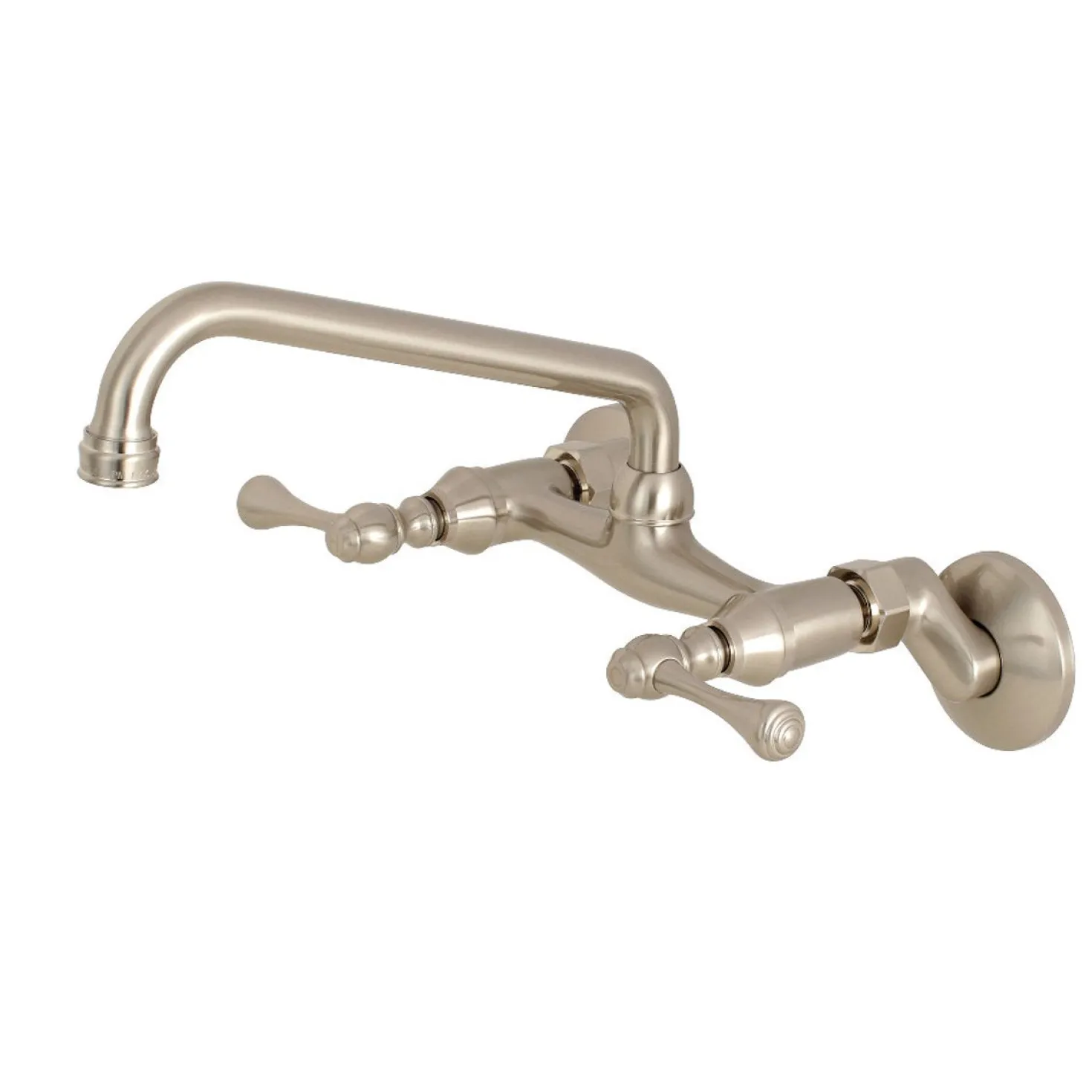 Kingston Brass Kingston 6" Adjustable Center Wall Mount Kitchen Faucet