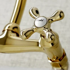 Kingston Brass Kingston 6-Inch Adjustable Center Wall Mount Kitchen Faucet