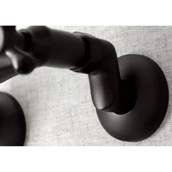 Kingston Brass Kingston 6-Inch Adjustable Center Wall Mount Kitchen Faucet