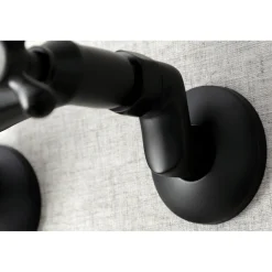 Kingston Brass Kingston 6-Inch Adjustable Center Wall Mount Kitchen Faucet