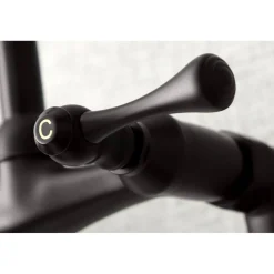 Kingston Brass Kingston Wall Mount 6-Inch Adjustable Center Kitchen Faucet