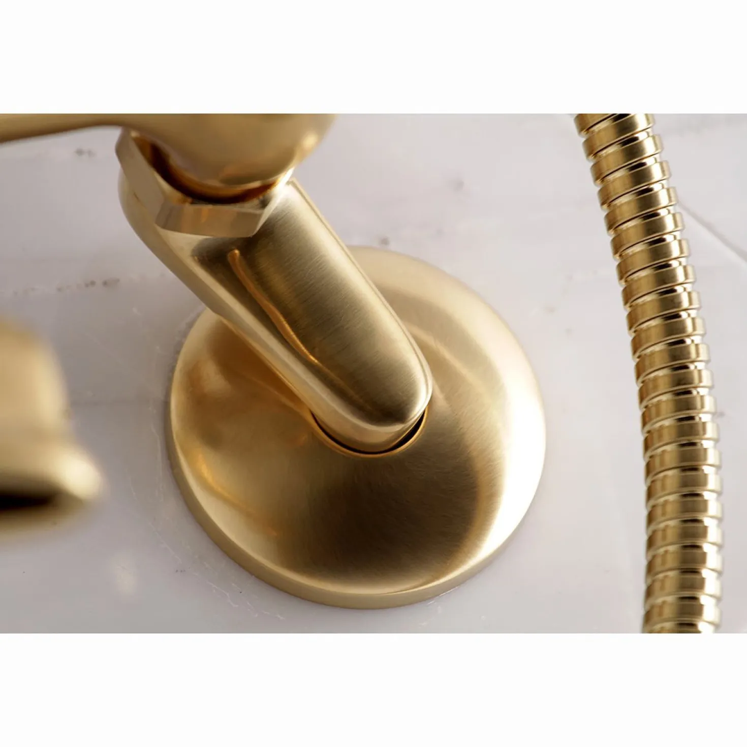 Kingston Brass Kingston Wall Mount Clawfoot Tub Faucet with Hand Shower