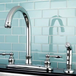 Kingston Brass Knight Centerset Kitchen Faucet