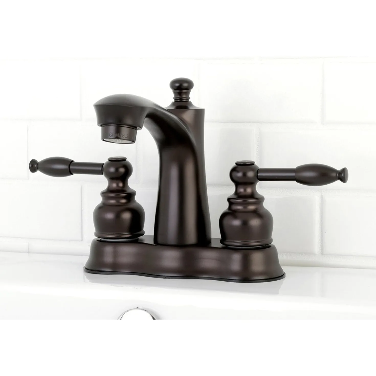 Kingston Brass Knight 4" Centerset Bathroom Faucet