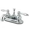 Kingston Brass Knight Deck Mount 4" Centerset Bathroom Faucet