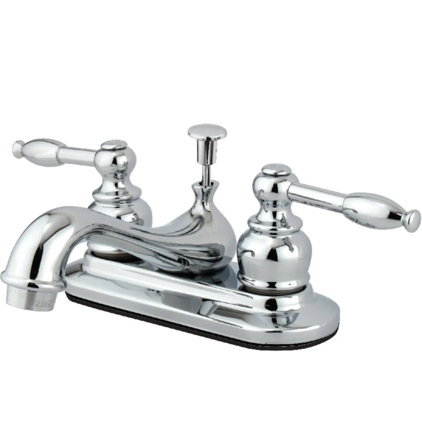 Kingston Brass Knight Deck Mount 4" Centerset Bathroom Faucet