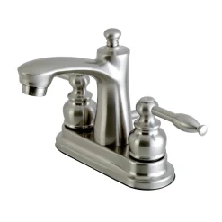 Kingston Brass Knight Deck Mount 4-Inch Centerset Bathroom Faucet