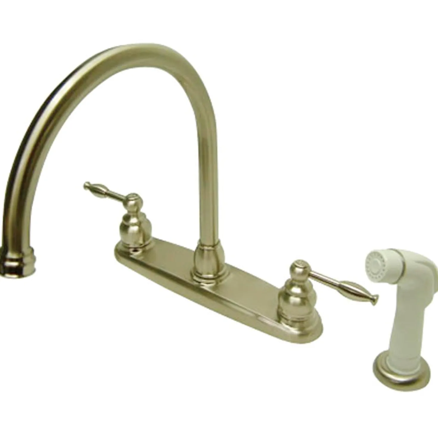 Kingston Brass Knight 8" Goose Neck Kitchen Faucet