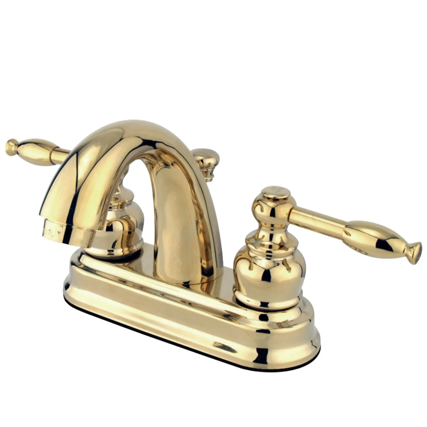 Kingston Brass Knight 4-Inch Centerset Deck Mount Bathroom Faucet