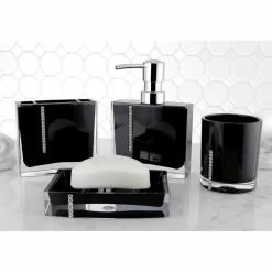 Kingston Brass Krystal Bathware Reef 4-Piece Bath Accessory Set