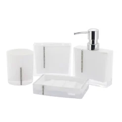 Kingston Brass Krystal Bathware Reef 4-Piece Bath Accessory Set