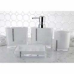 Kingston Brass Krystal Bathware Reef 4-Piece Bath Accessory Set