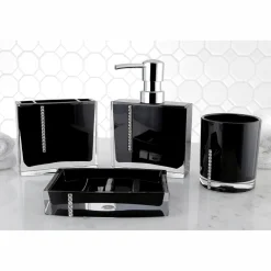 Kingston Brass Krystal Bathware Reef 4-Piece Bath Accessory Set