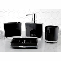 Kingston Brass Krystal Bathware Canyon 4-Piece Bath Accessory Set