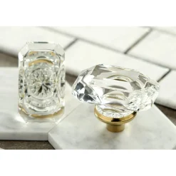Kingston Brass Krystal Onyx Two-Handle Wall Mount Bathroom Faucet
