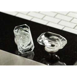 Kingston Brass Krystal Onyx Two-Handle Wall Mount Bathroom Faucet