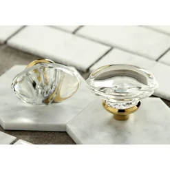 Kingston Brass Krystal Onyx Two Handles Wall Mount Roman Tub Faucet
