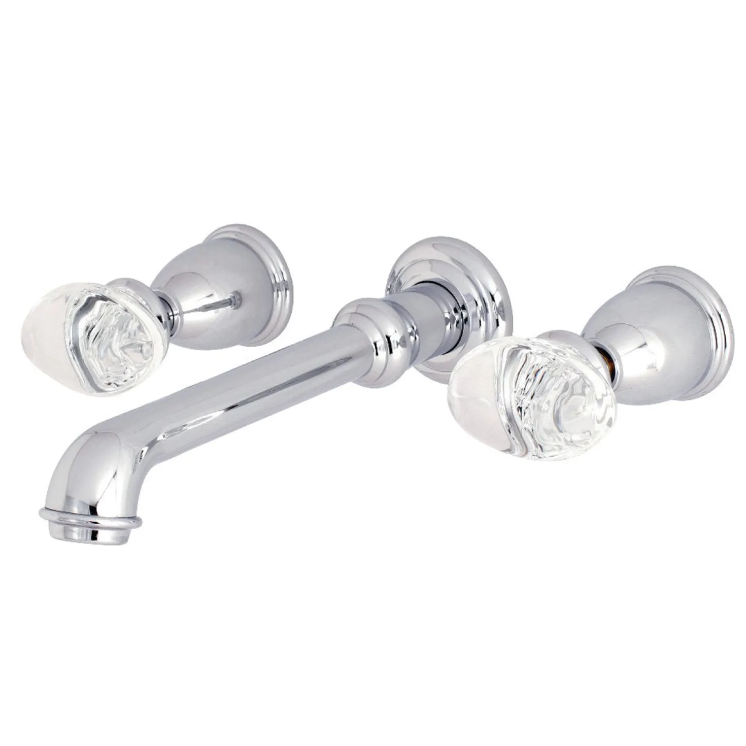 Kingston Brass Krystal Onyx Two Handles Wall Mount Roman Tub Faucet
