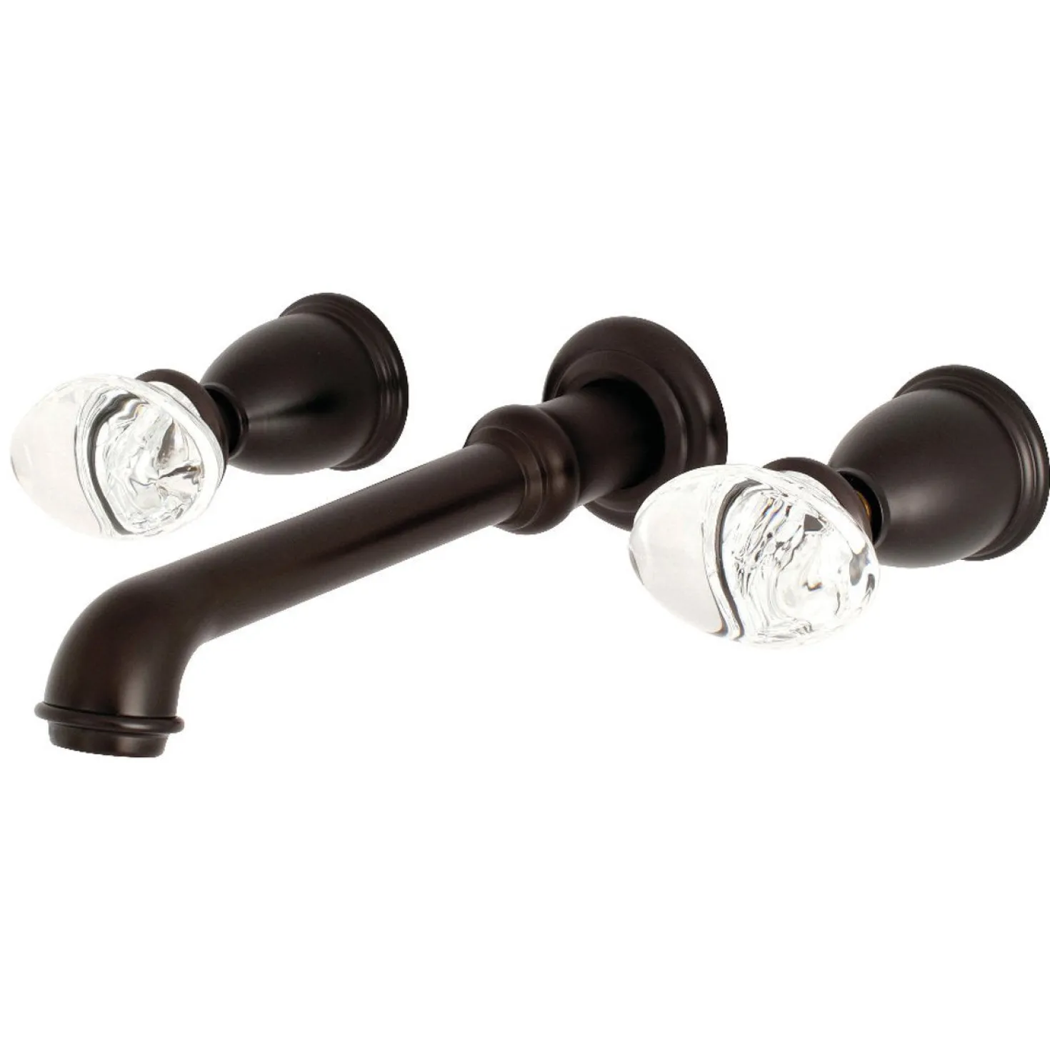 Kingston Brass Krystal Onyx Two Handles Wall Mount Roman Tub Faucet