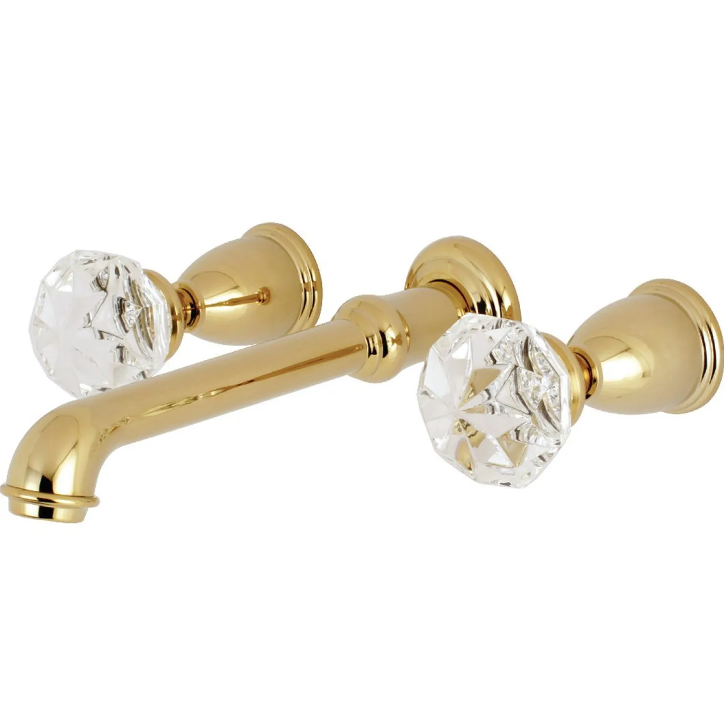 Kingston Brass Krystal Onyx Two-Handle Wall Mount Roman Tub Faucet