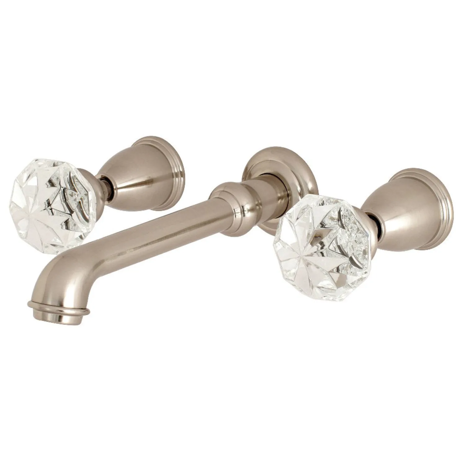 Kingston Brass Krystal Onyx Two-Handle Wall Mount Roman Tub Faucet