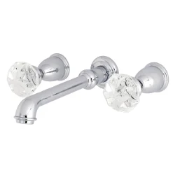 Kingston Brass Krystal Onyx Two-Handle Wall Mount Roman Tub Faucet