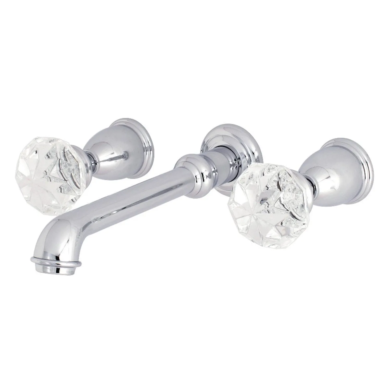 Kingston Brass Krystal Onyx Two-Handle Wall Mount Roman Tub Faucet
