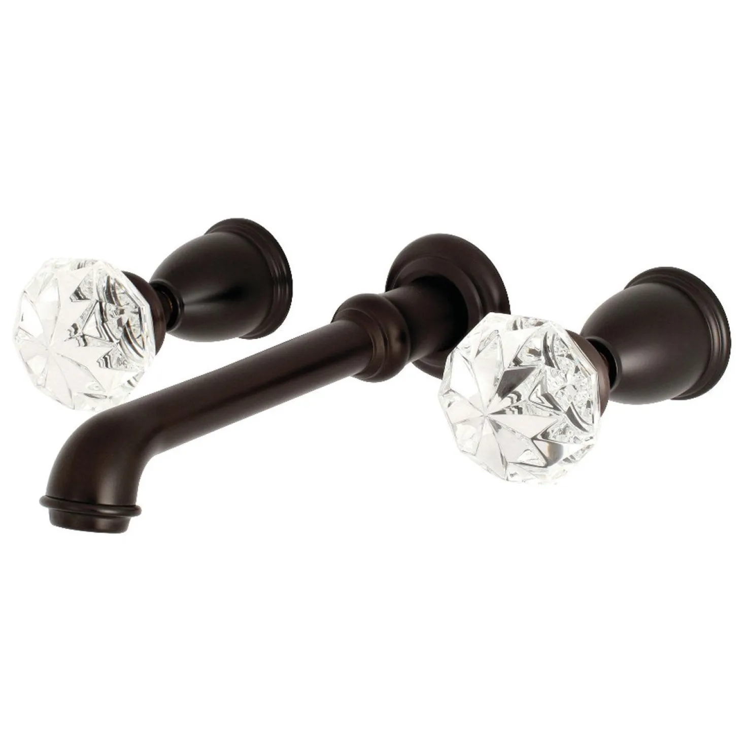 Kingston Brass Krystal Onyx Two-Handle Wall Mount Roman Tub Faucet