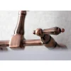 Kingston Brass KS124ALAC Heritage Two-Handle Wall Mount Bridge Kitchen Faucet, Antique Copper