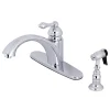 Kingston Brass KS6571ALBS Single-Handle Kitchen Faucet in Polished Chrome