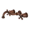 Kingston Brass KS312AXAC Vintage 2-Handle Wall Mount Bathroom Faucet, Antique Copper