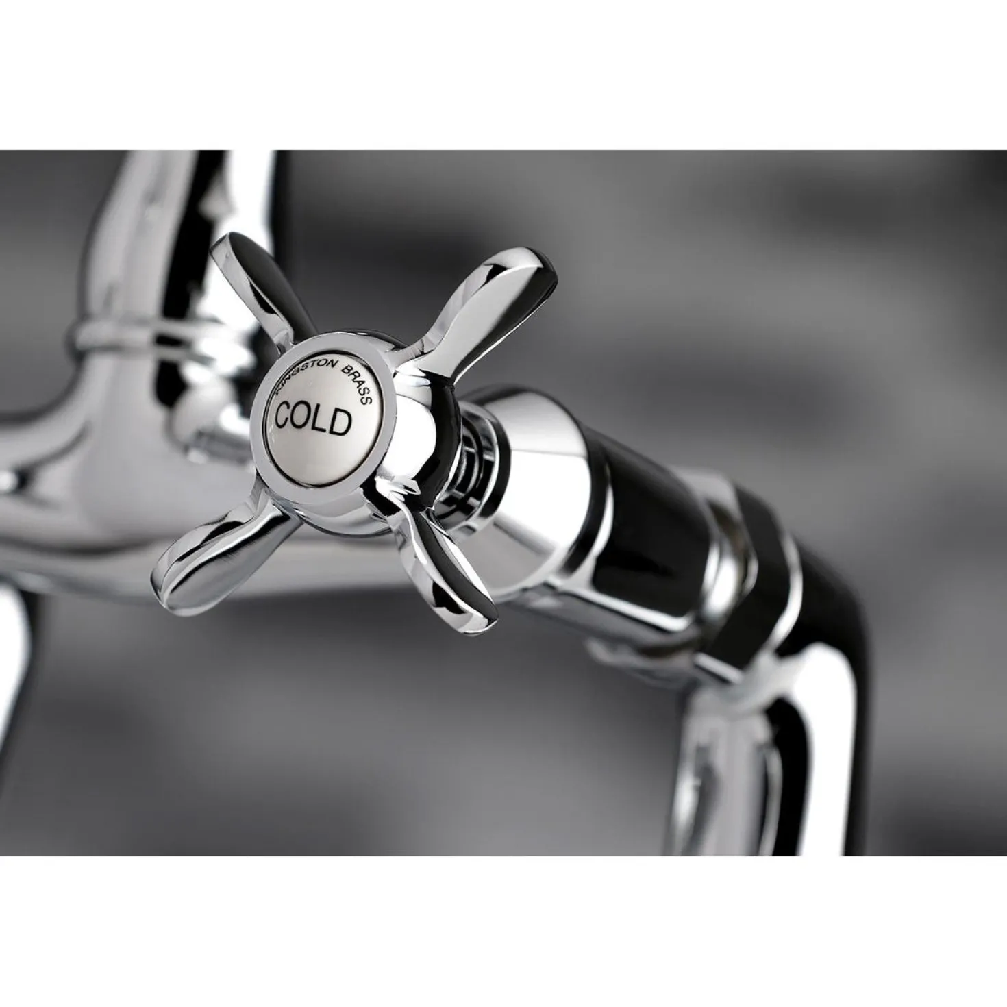 Kingston Brass KS3231BEX 7" Center Deck Mount Tub Faucet in Polished Chrome