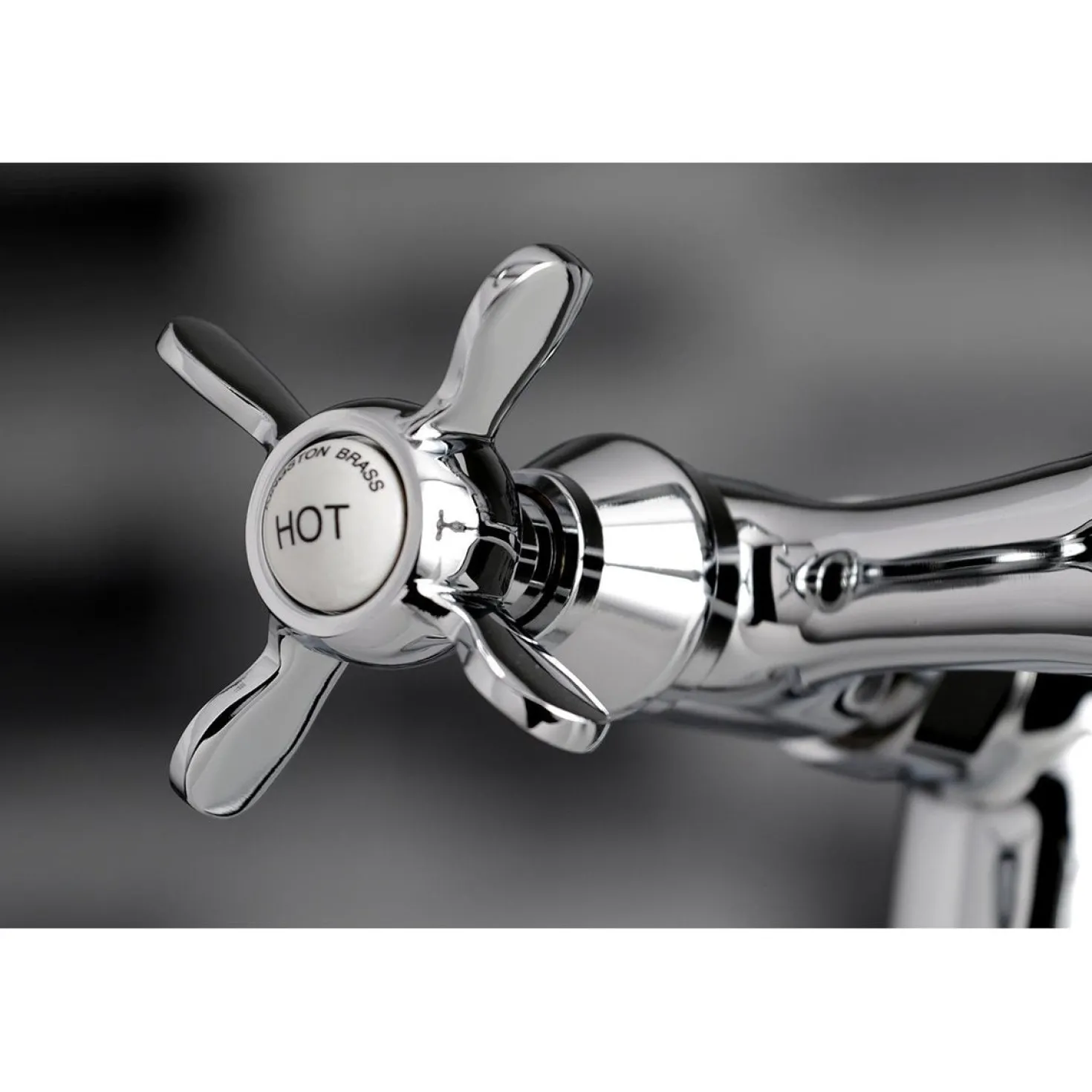 Kingston Brass KS3231BEX 7" Center Deck Mount Tub Faucet in Polished Chrome