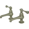 Kingston Brass KS3208BL Restoration Basin Tap Faucet in Brushed Nickel