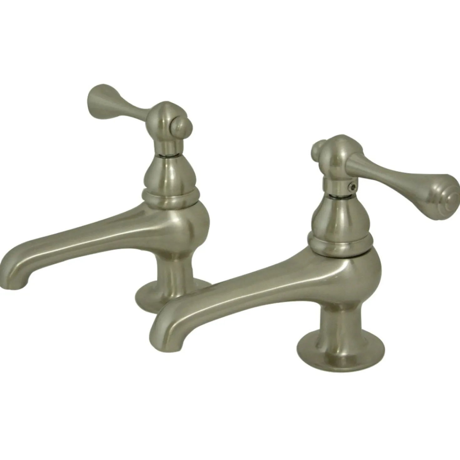 Kingston Brass KS3208BL Restoration Basin Tap Faucet in Brushed Nickel