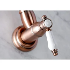Kingston Brass KS310BPLAC Bel Air Wall Mount Pot Filler Kitchen Faucet, Antique Copper