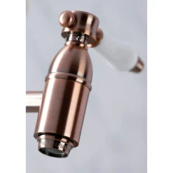 Kingston Brass KS310BPLAC Bel Air Wall Mount Pot Filler Kitchen Faucet, Antique Copper